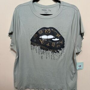 The Spring Shop Mint Fashion Graphic Tee